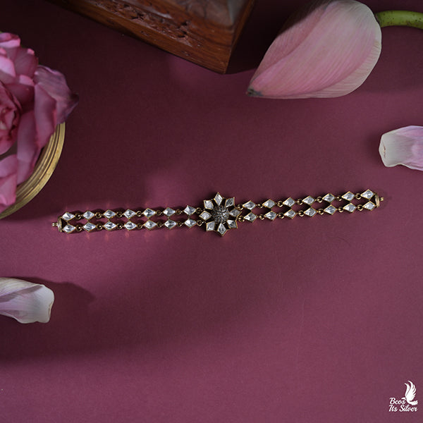 925 Silver Victorian CZ Choker-0481