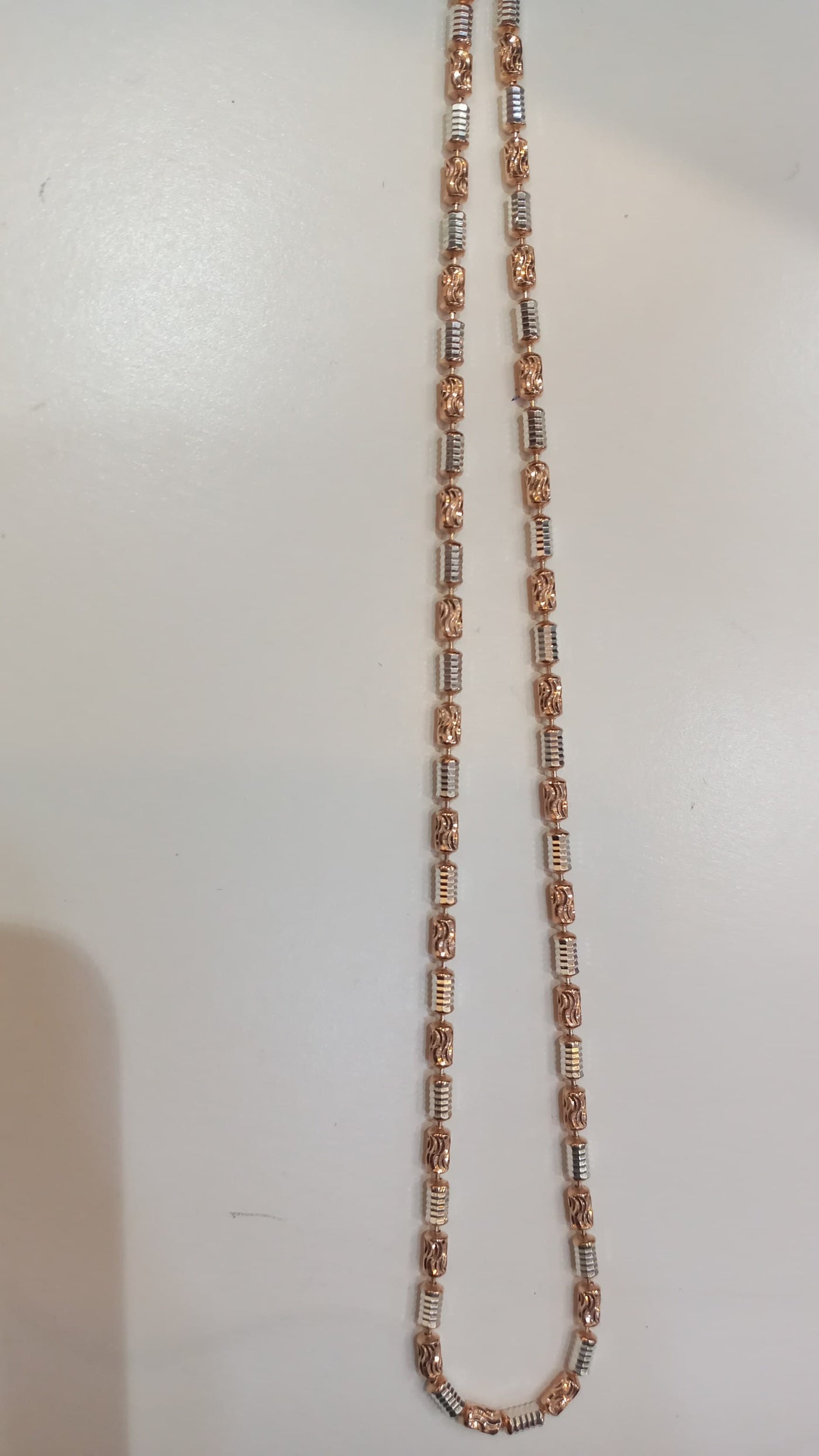 925 Silver Rose gold chain 0569