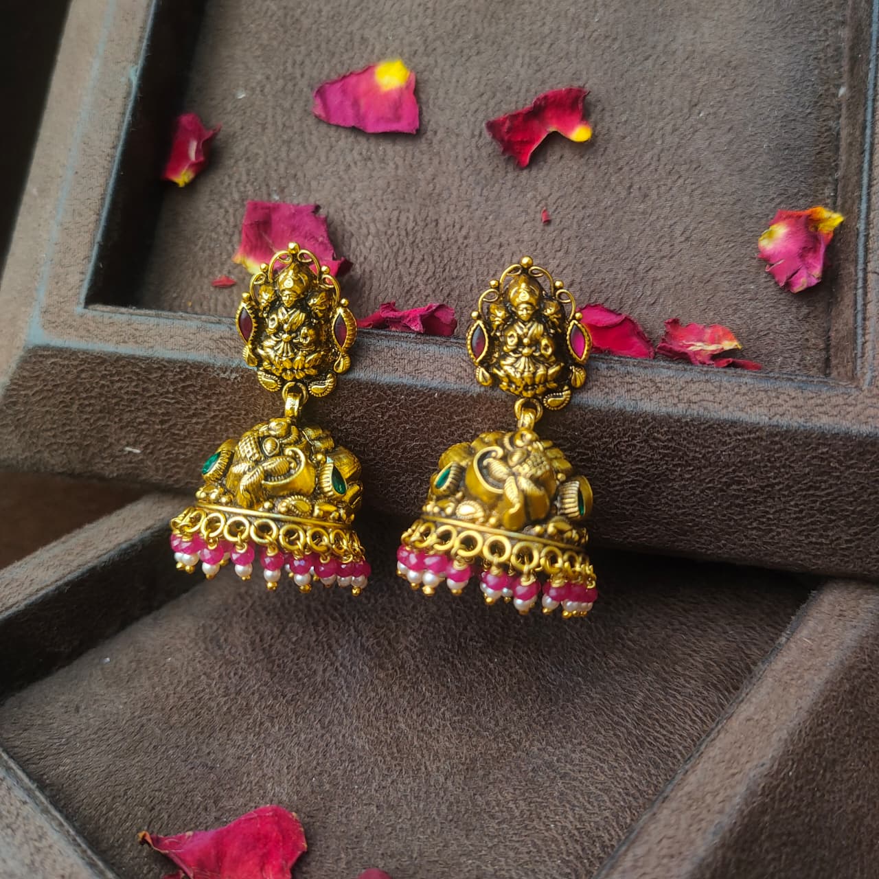 Pure Silver 92.5 Nakshi Jhumka - 0305