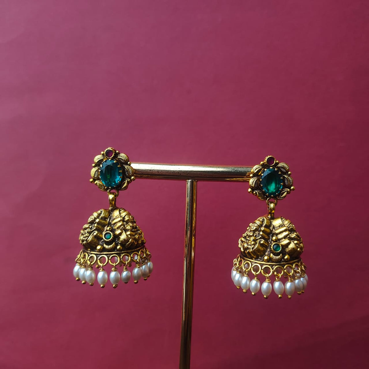 925 Silver Nakshi Jhumka — 0307