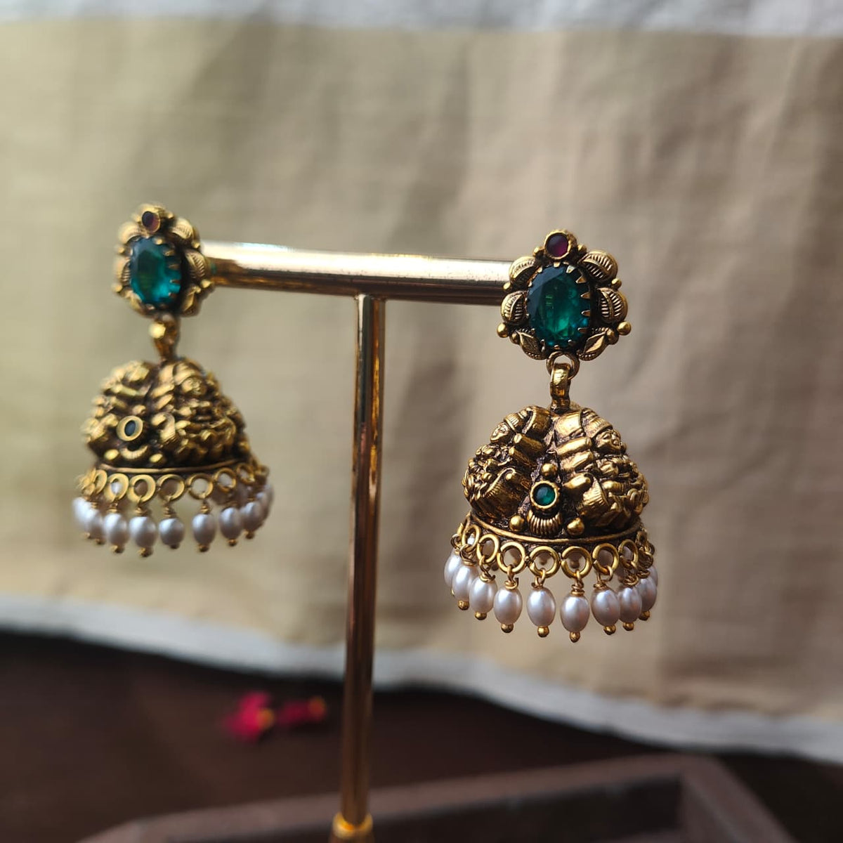 925 Silver Nakshi Jhumka — 0307