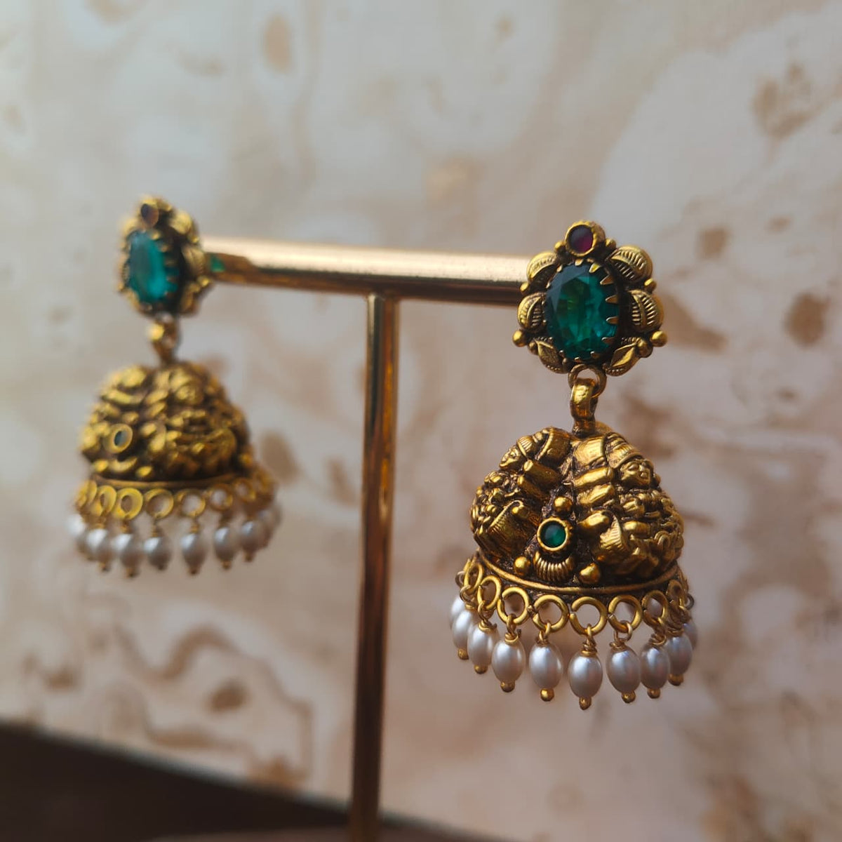 925 Silver Nakshi Jhumka — 0307