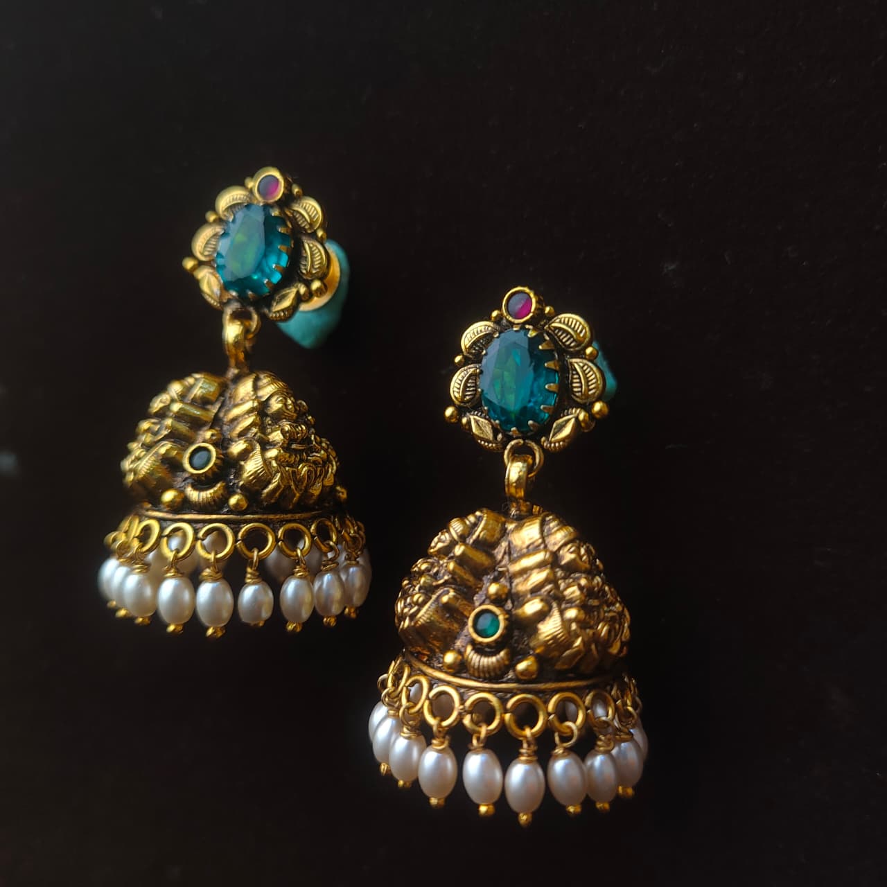 925 Silver Nakshi Jhumka — 0307
