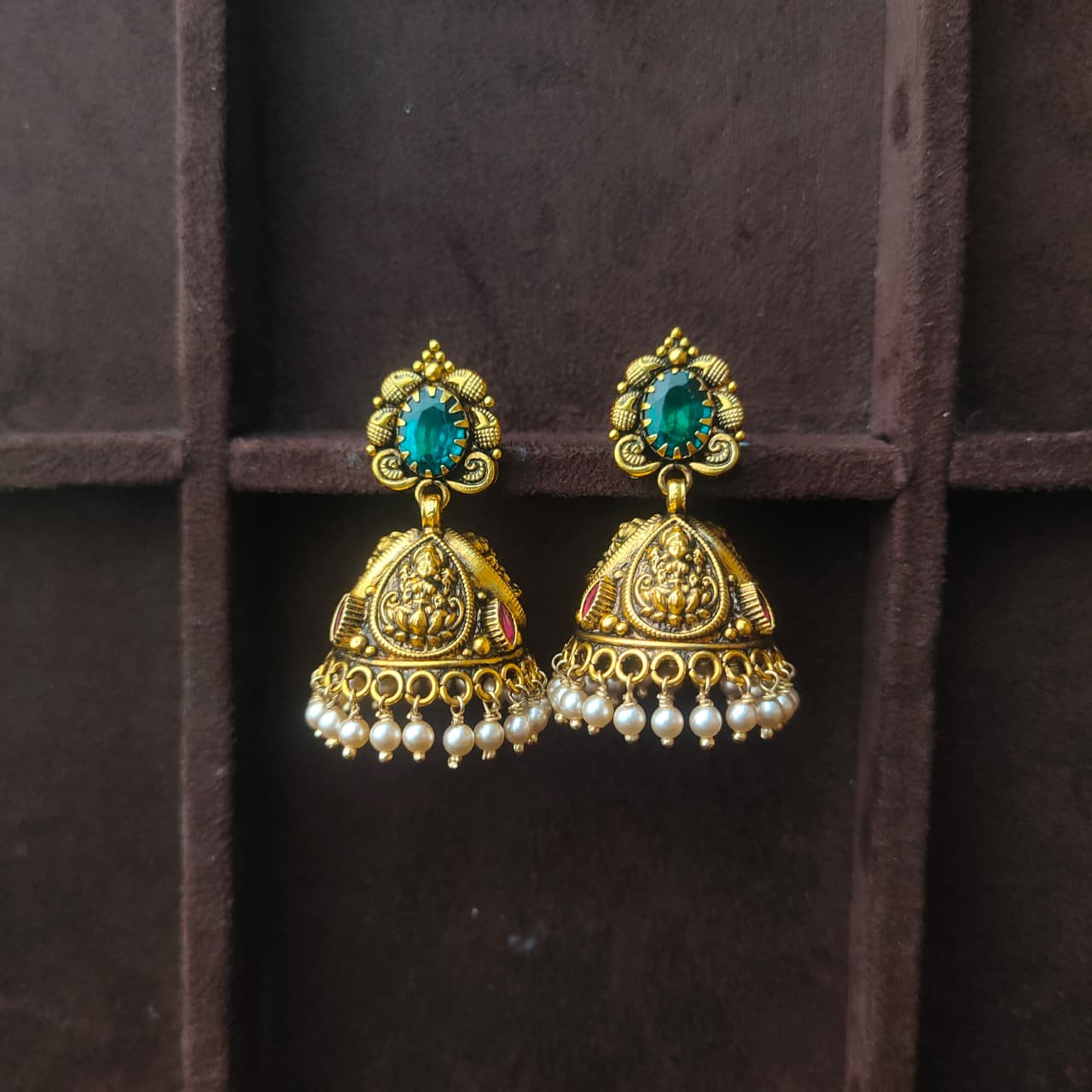 925 Silver Nakshi Jhumka — 0313