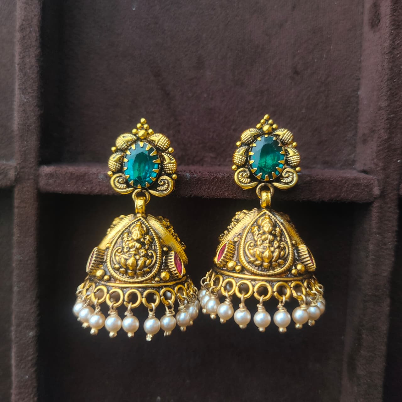 925 Silver Nakshi Jhumka — 0313