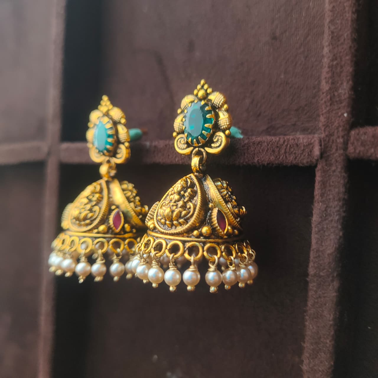925 Silver Nakshi Jhumka — 0313