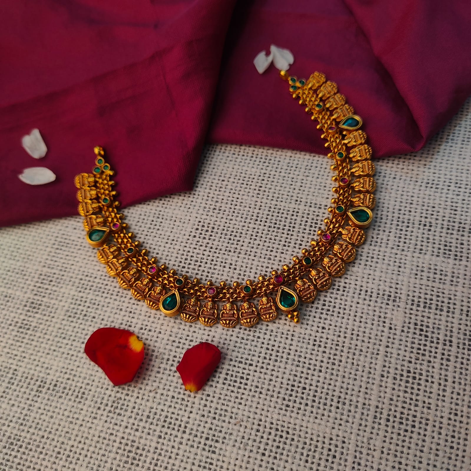 925 Silver Antique Nakshi Necklace -0416
