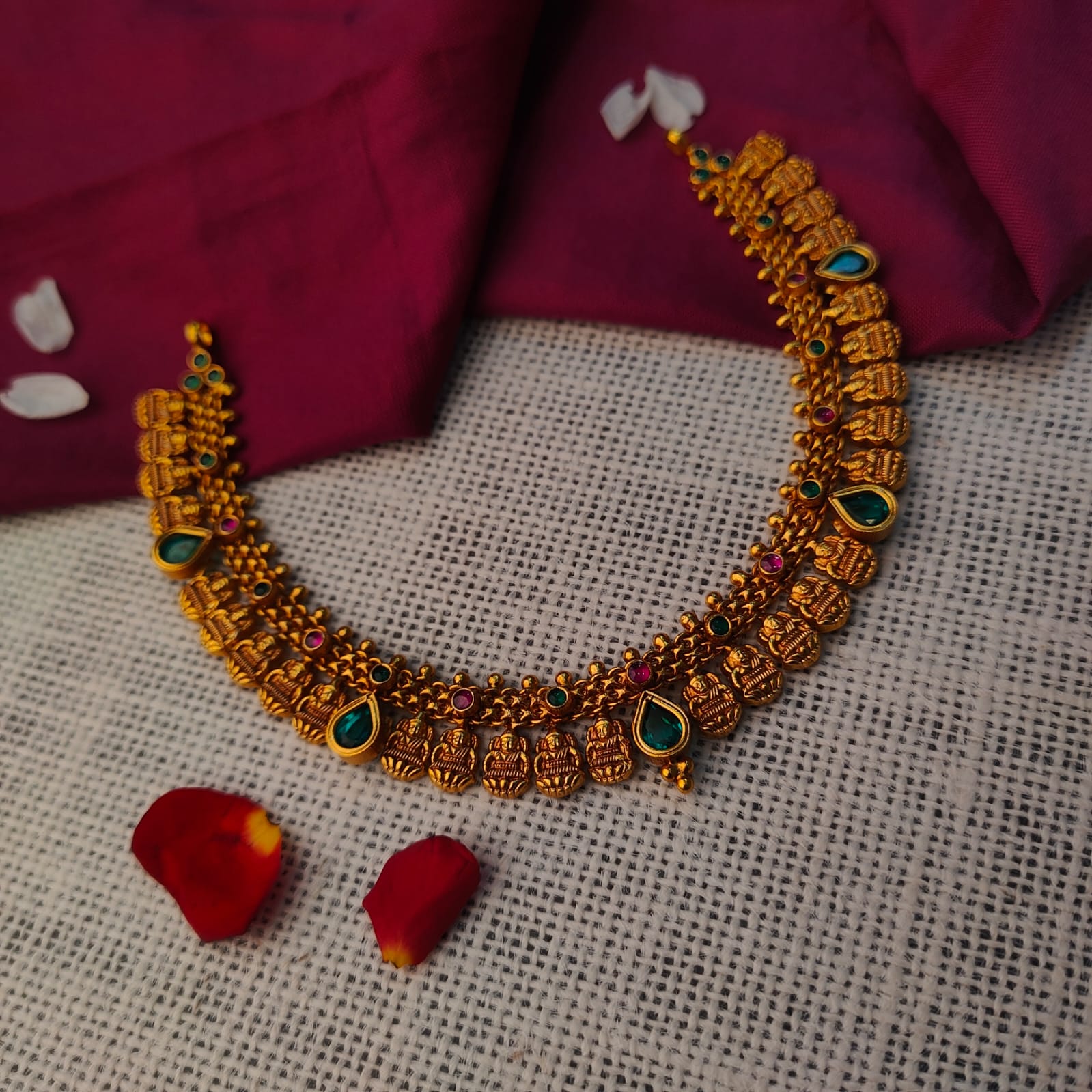 925 Silver Antique Nakshi Necklace -0416