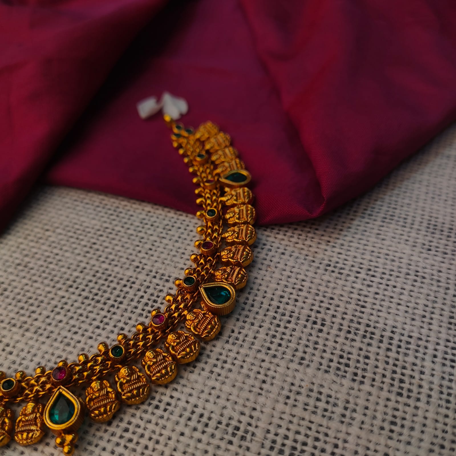 925 Silver Antique Nakshi Necklace -0416