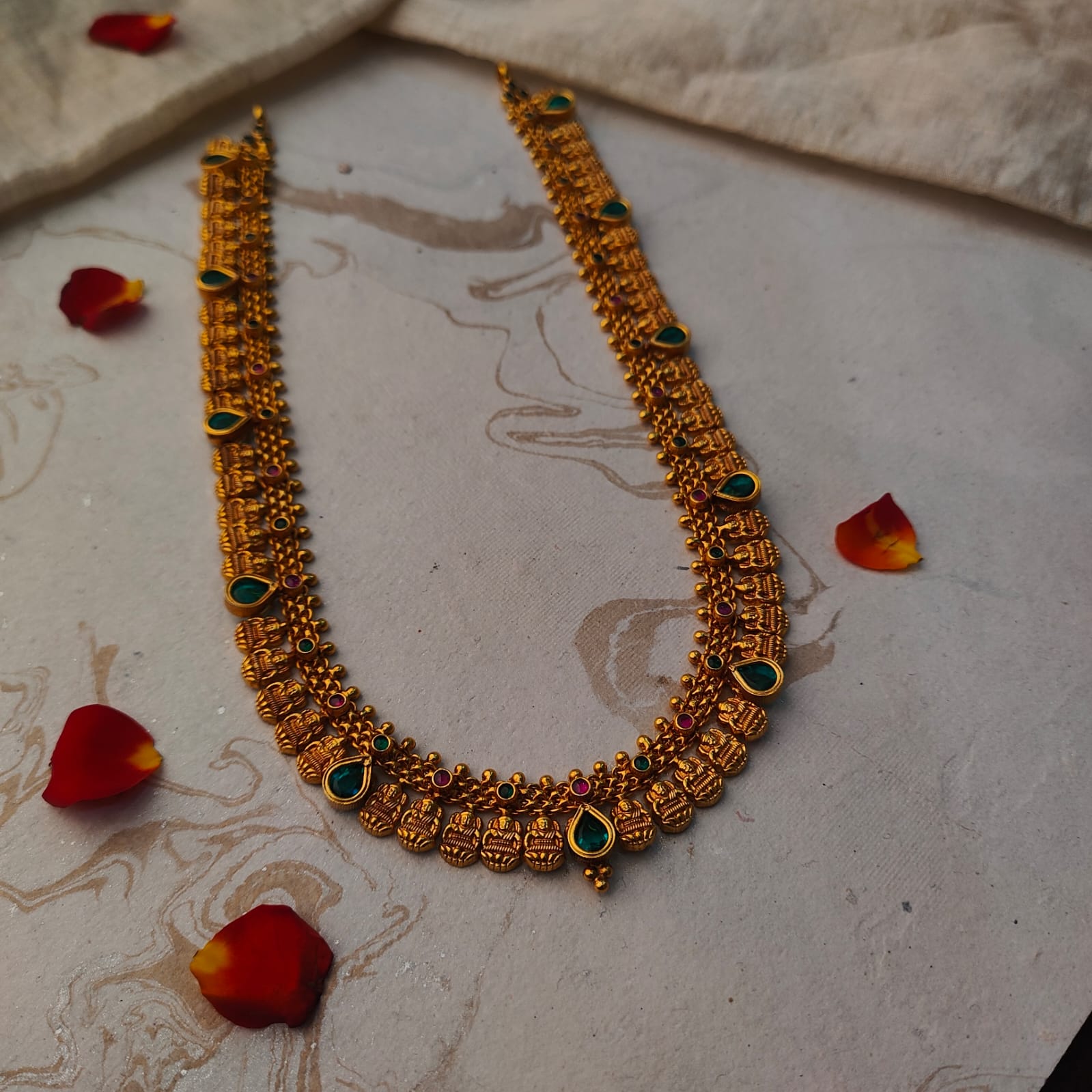 925 Silver Antique Nakshi Haram  -0417