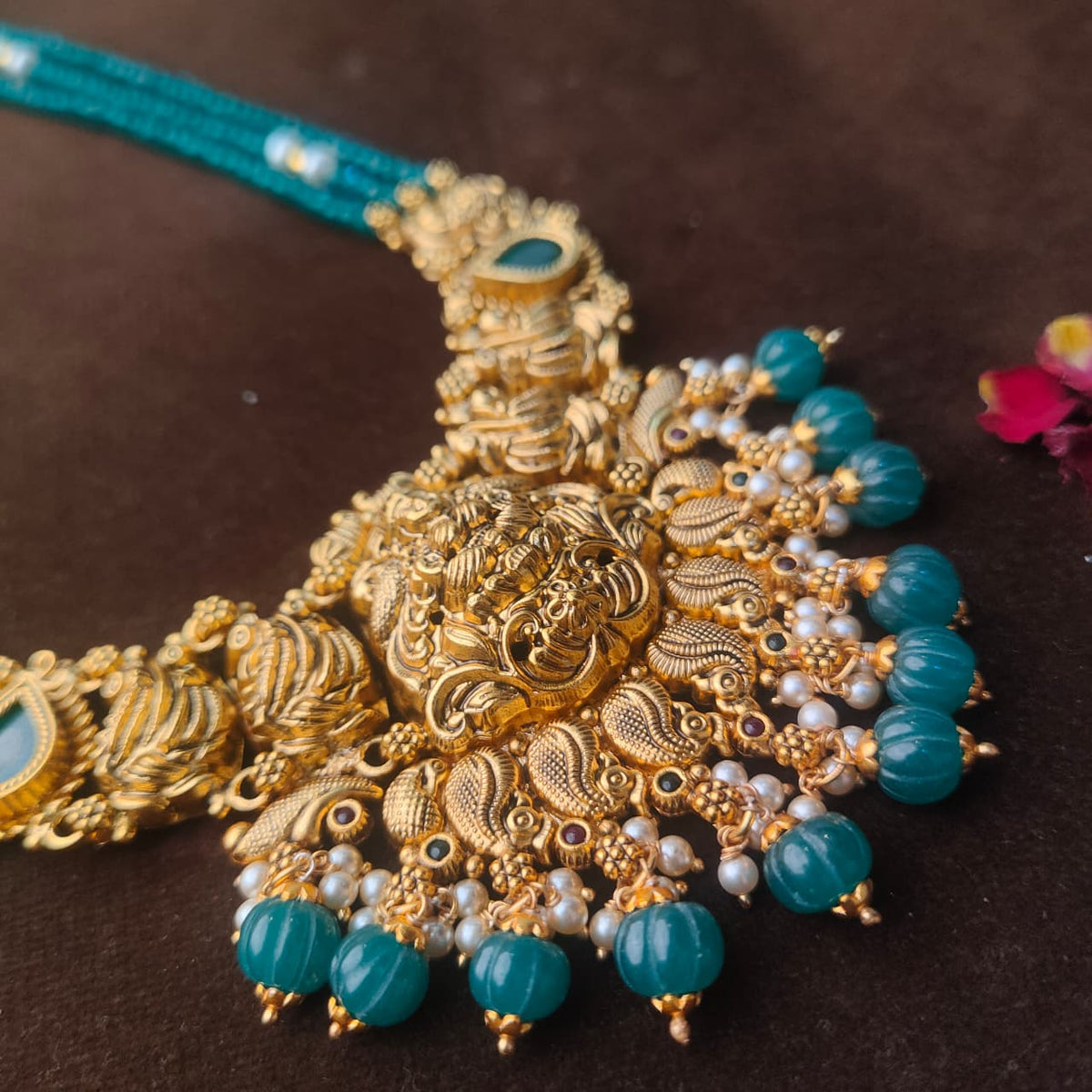 925 Silver Gold Plated Beads Haram-0418
