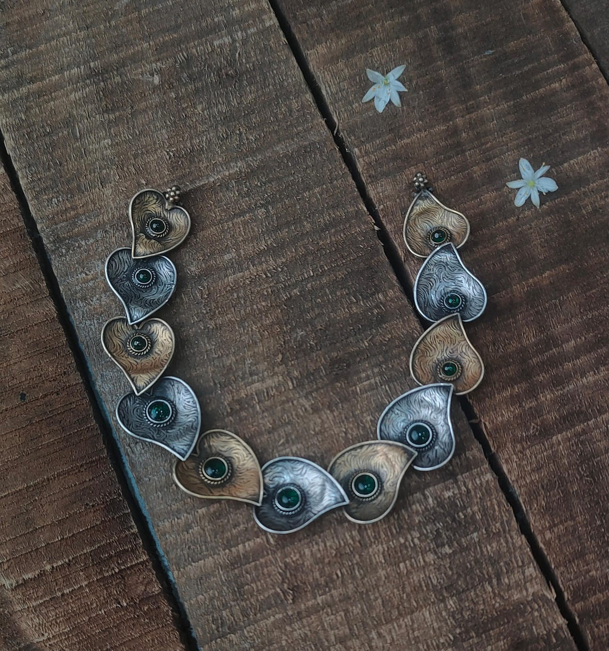 Silver 92.5 Oxidized Necklace -0282
