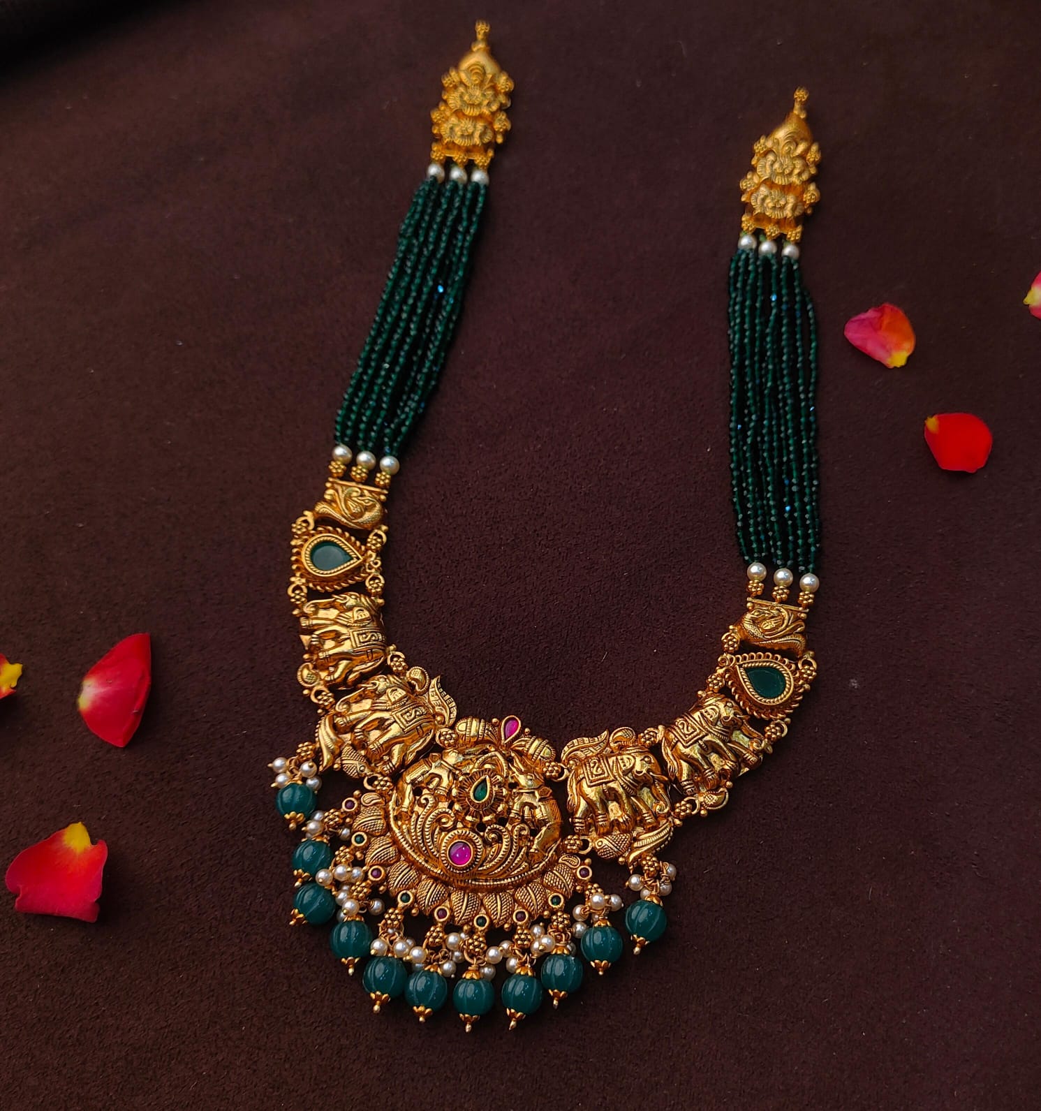 925 Silver Antique Nakshi Haram-2080