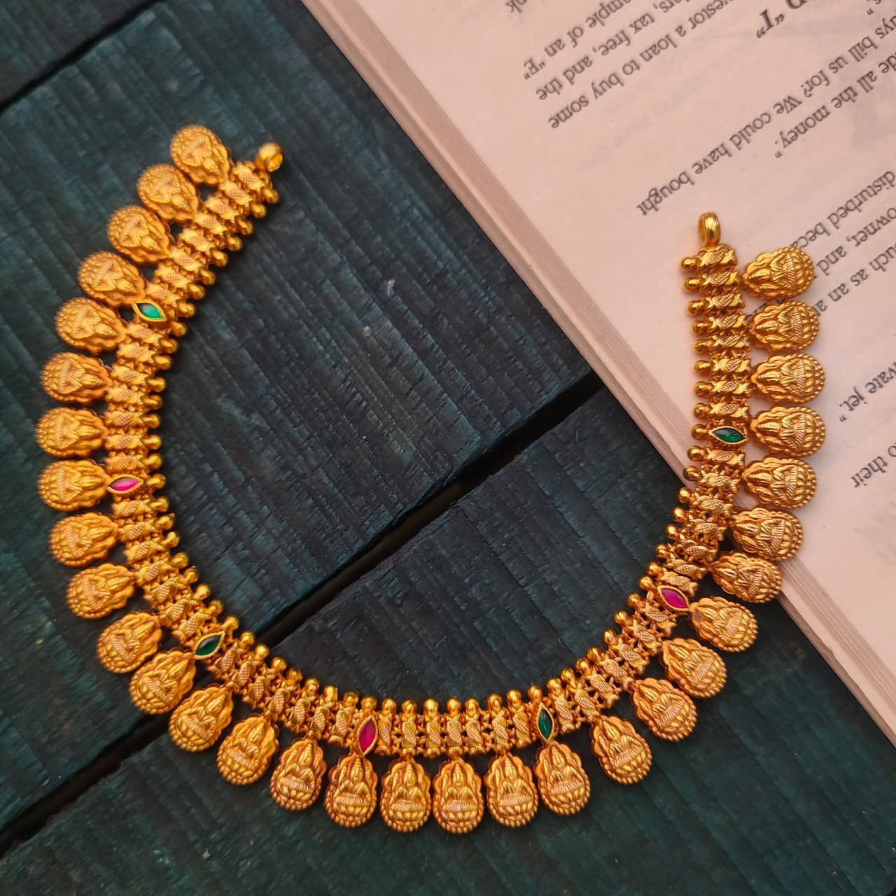 925 Silver Nakshi  Necklace - 2132