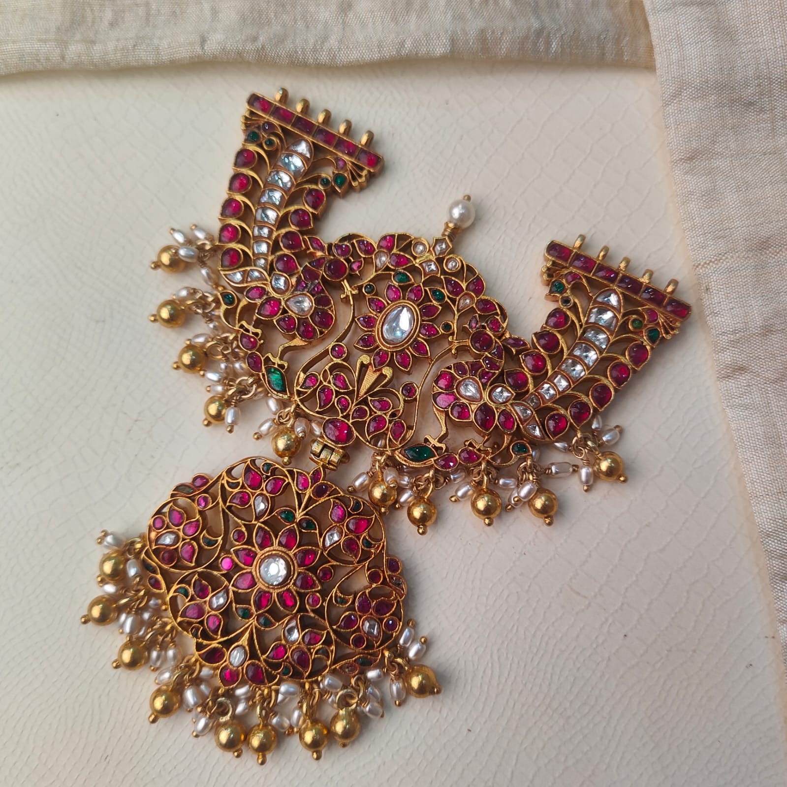 Silver 92.5 Kundan Pendant-2696
