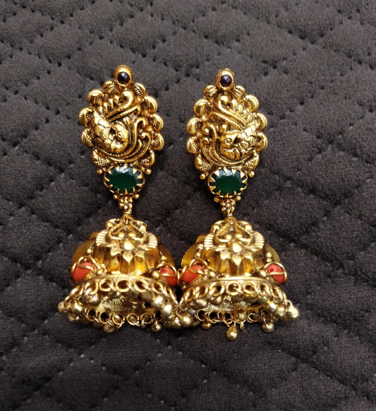 Silver 92.5 Nakshi Jhumka-0320
