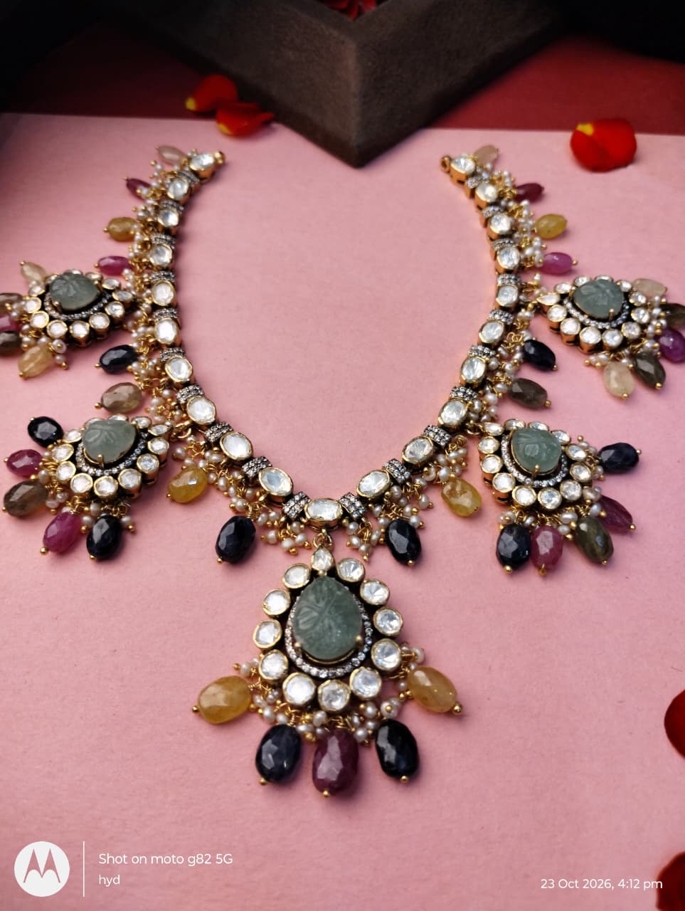Silver 92.5 Necklace With Earring-2142