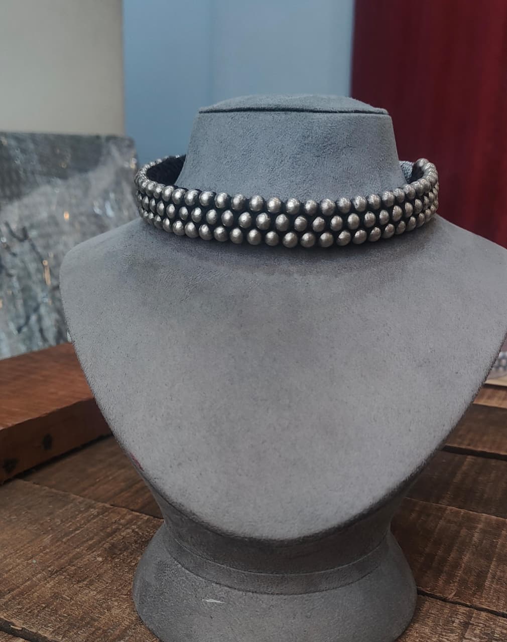 Silver 92.5 Oxidized Necklace -0293