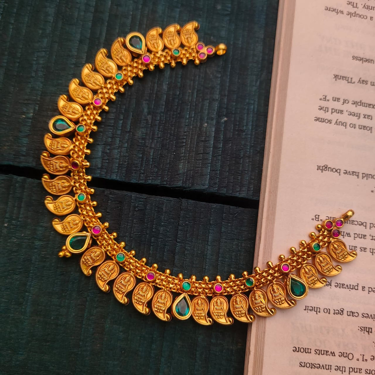 925 Silver Antique Nakshi Necklace -2070