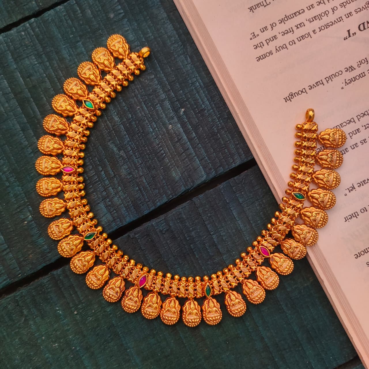 925 Silver Nakshi  Necklace - 2132