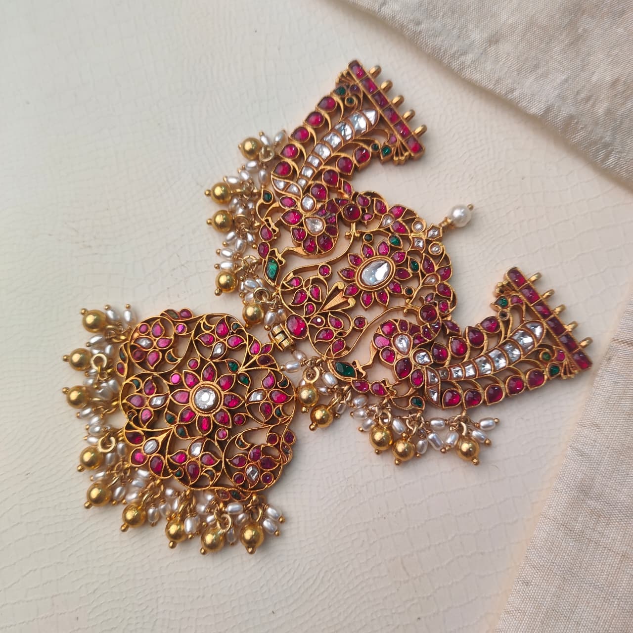 Silver 92.5 Kundan Pendant-2696