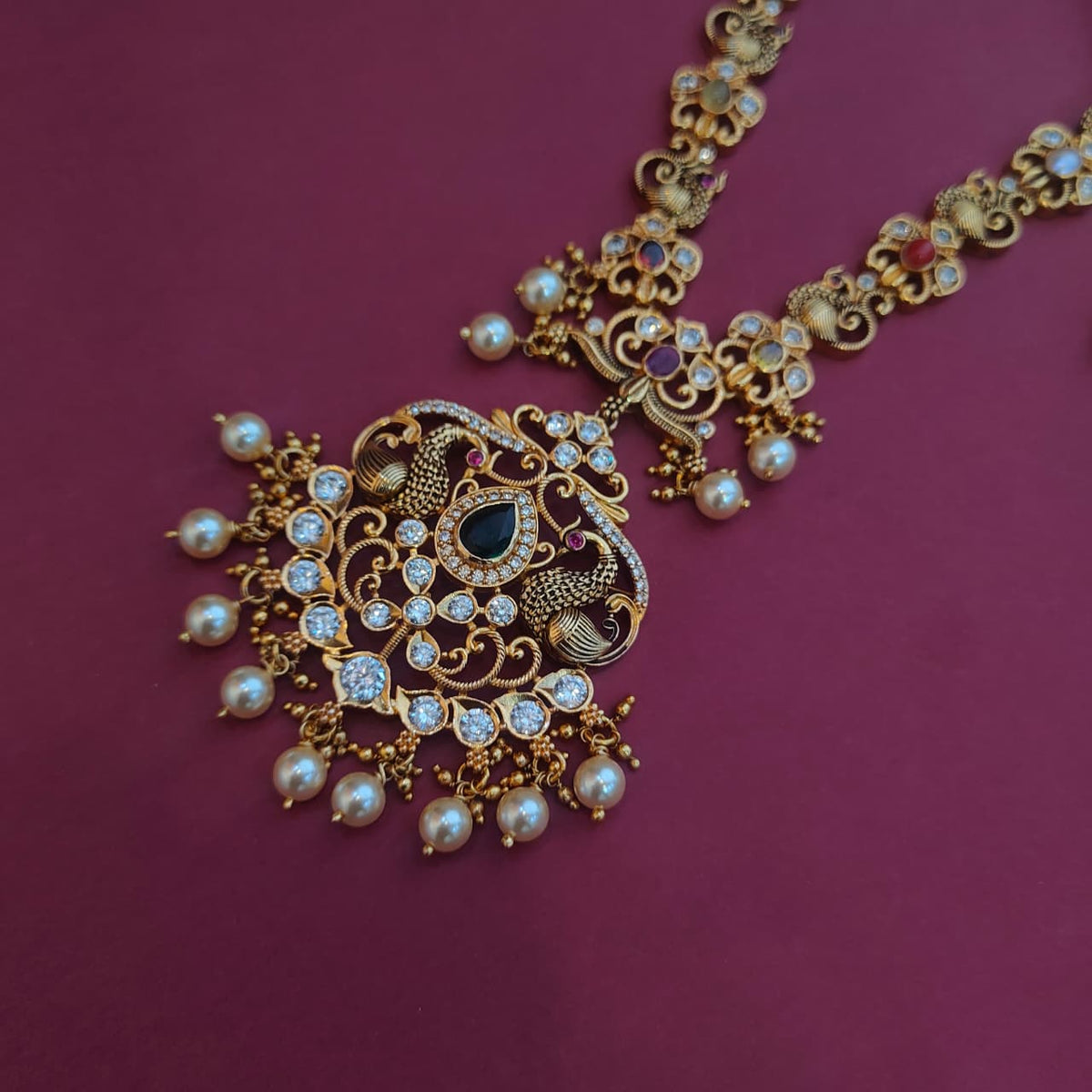 Silver 925  Necklace With Earring-2010