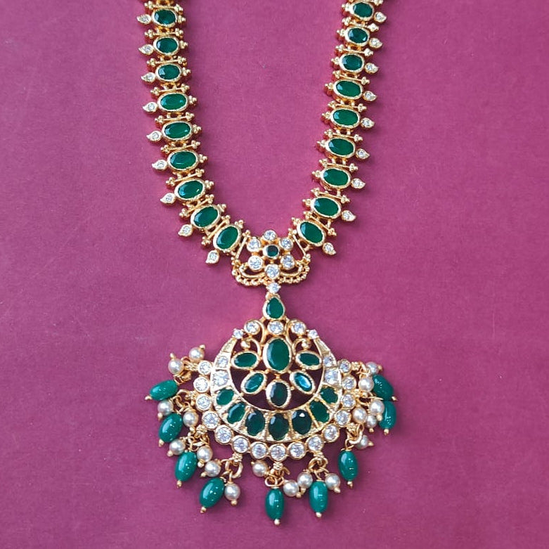 Silver 925  Necklace With Earring-2109