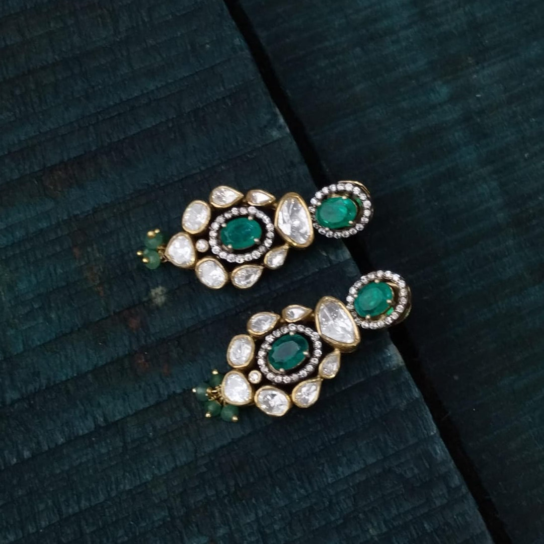Silver 92.5 Victorian Earrings -2082