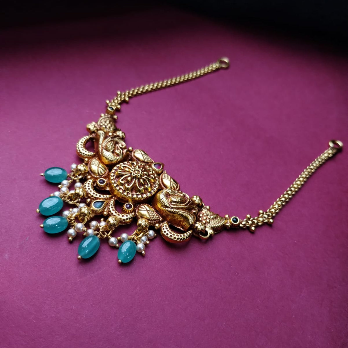 Silver 92.5 Nakshi Necklace - 0304