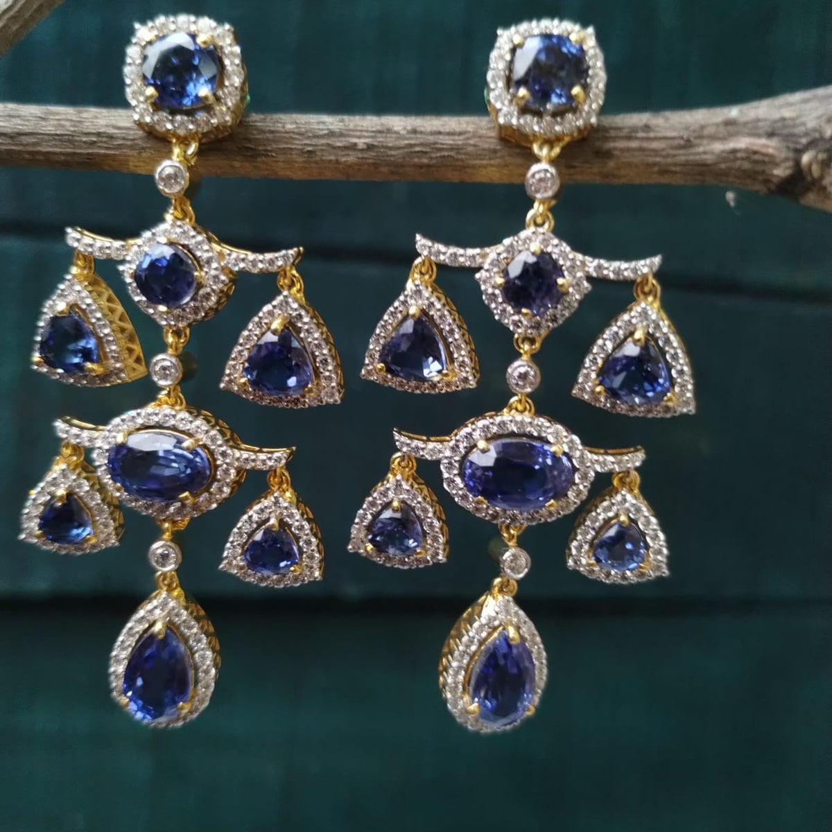 Silver 92.5 Diamond Look Earrings-0296