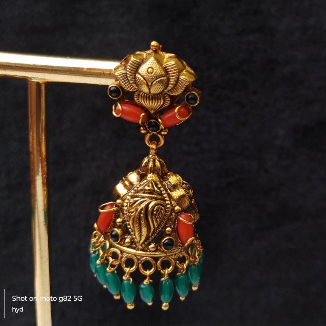 Silver 92.5 Nakshi Jhumka-0319