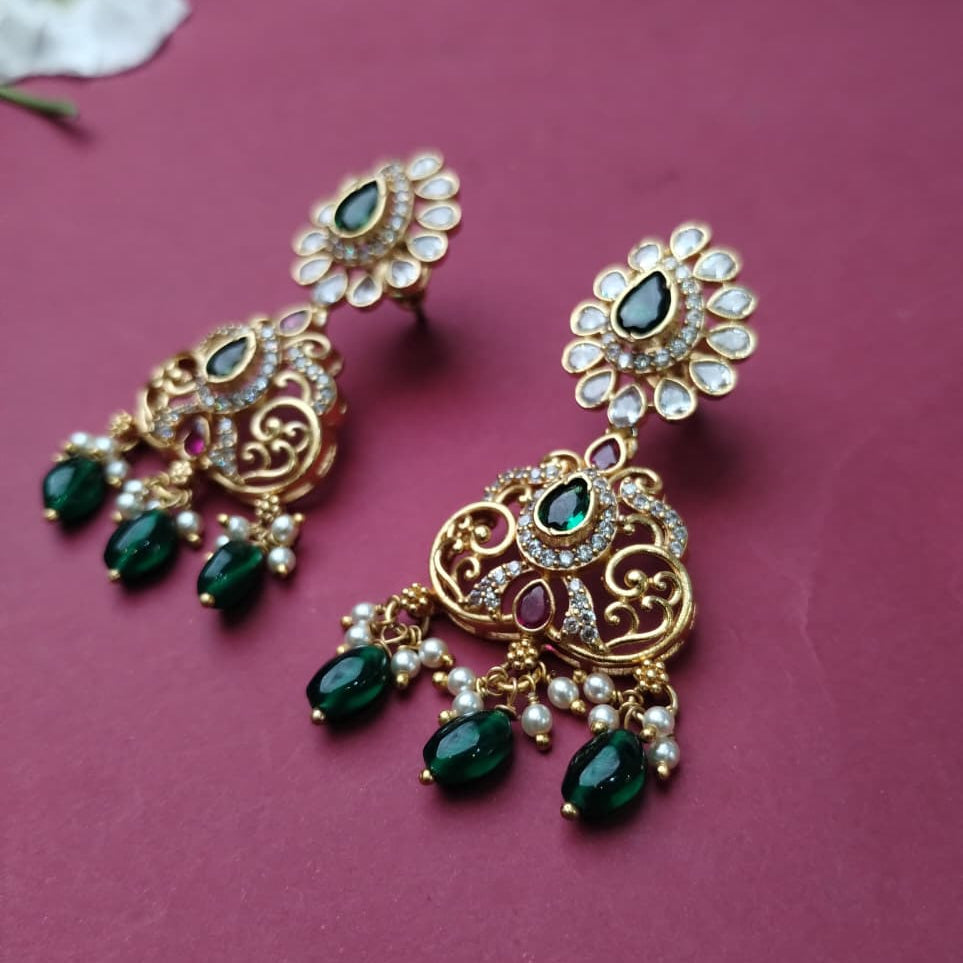 Silver 92.5 Stone Necklace-2060
