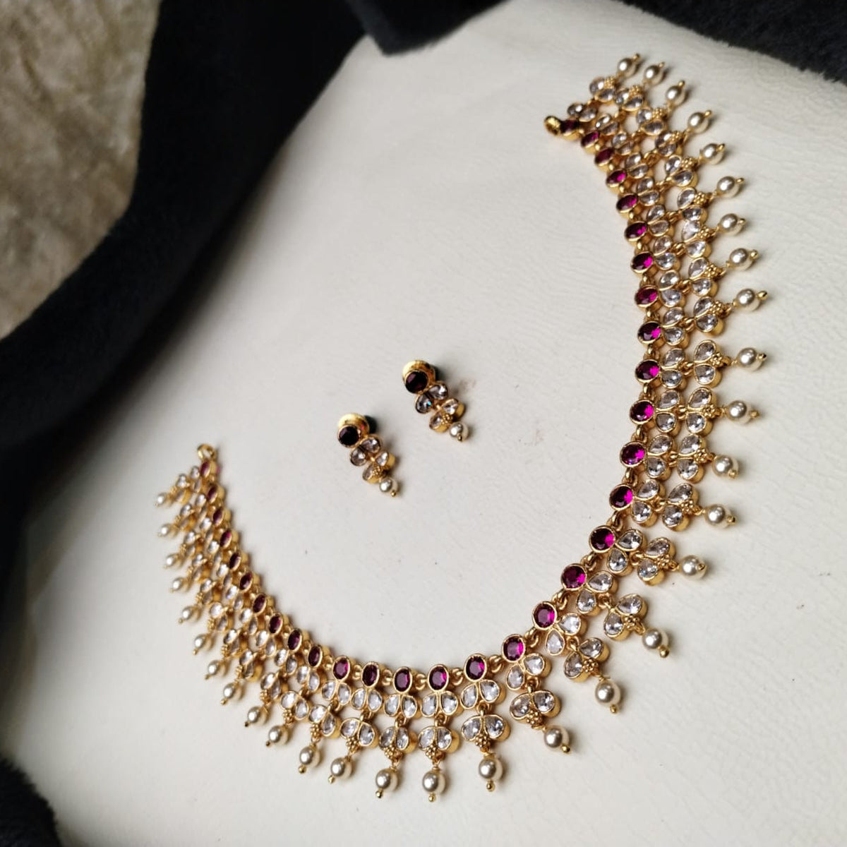Silver 925  Necklace With Earring-2059