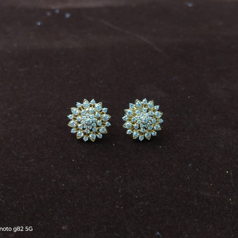 Silver 92.5 Diamond Look EarStud-2047