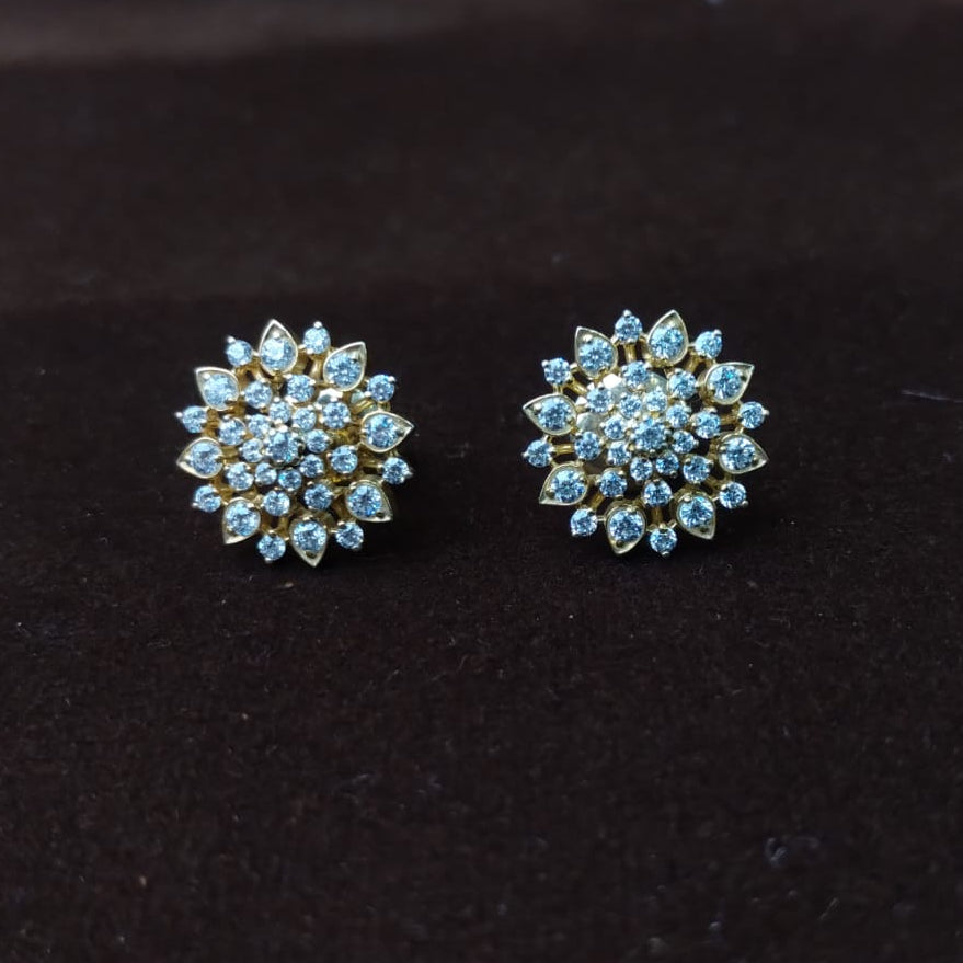 Silver 92.5 Diamond Look EarStud-2047
