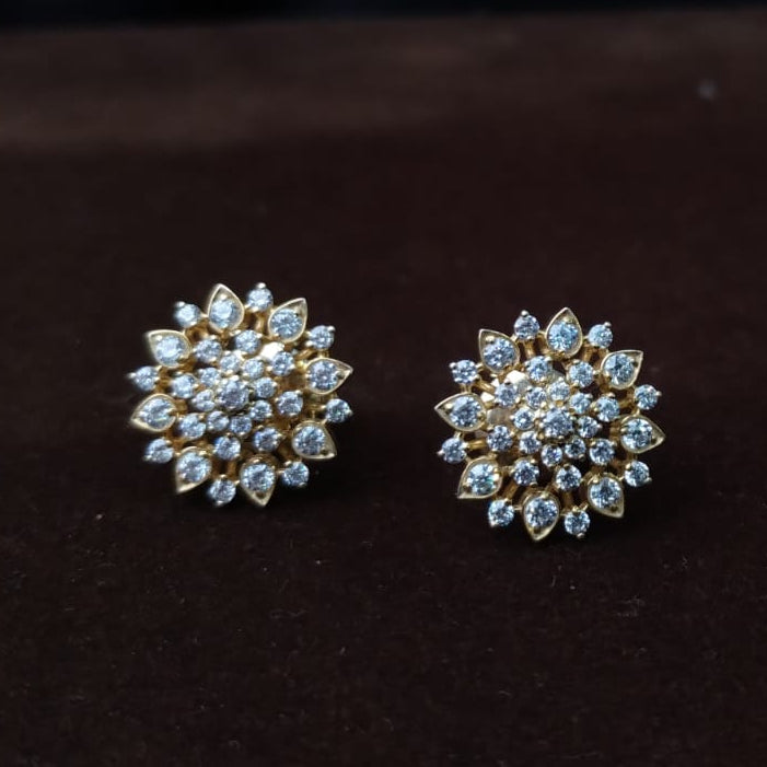 Silver 92.5 Diamond Look EarStud-2047
