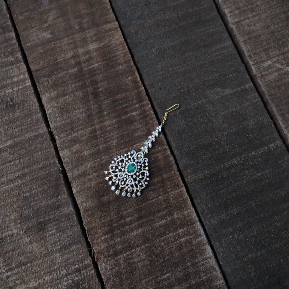Silver 92.5 Diamond Look Tikka-2016