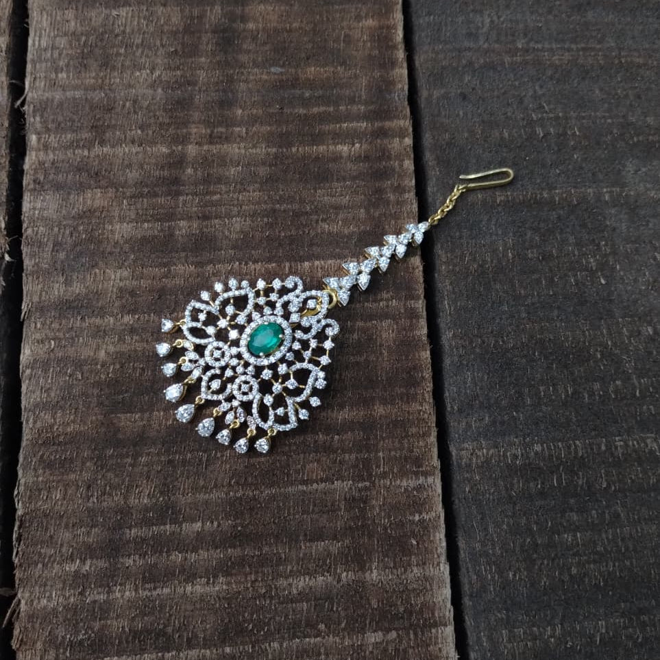 Silver 92.5 Diamond Look Tikka-2016