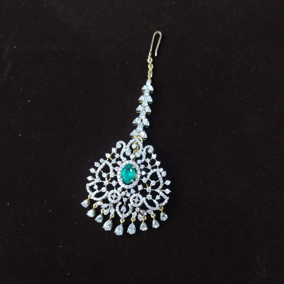 Silver 92.5 Diamond Look Tikka-2016