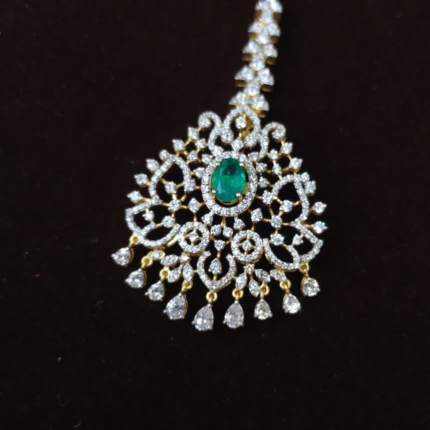 Silver 92.5 Diamond Look Tikka-2016