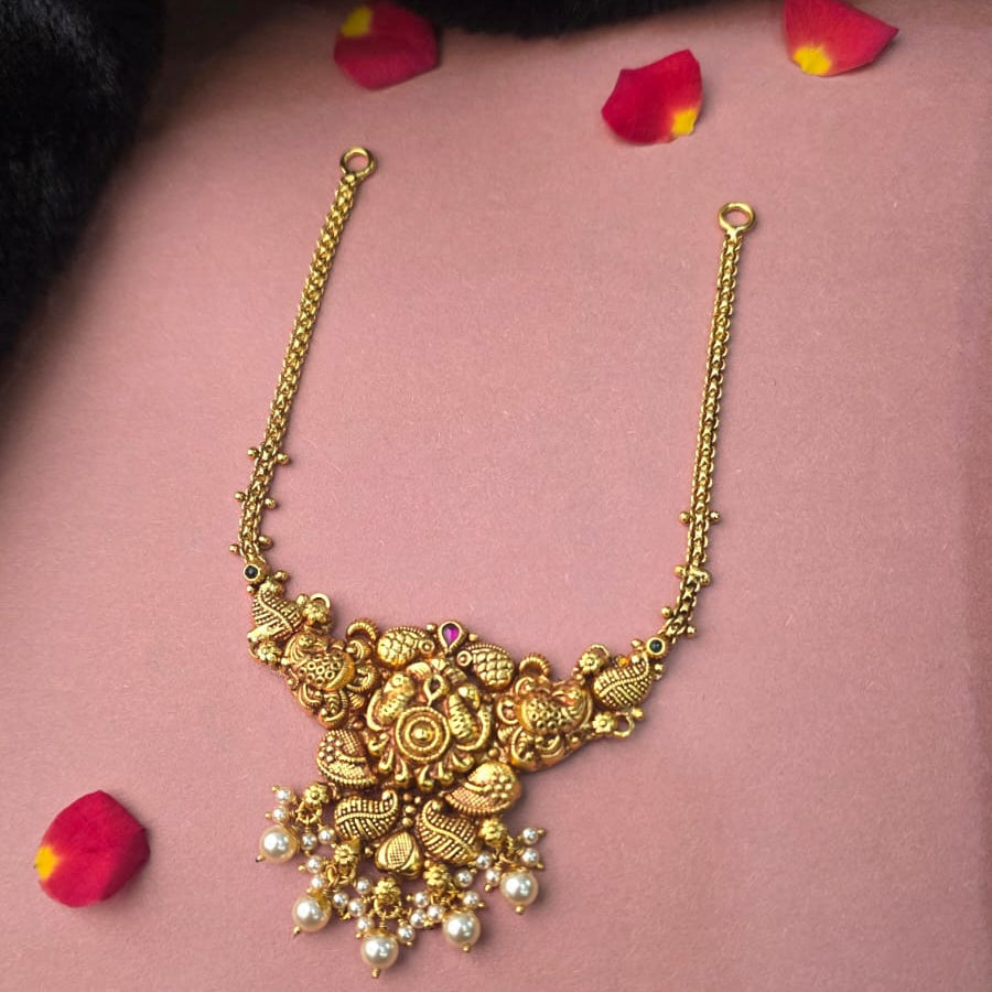 Silver 92.5 Nakshi Necklace - 0311