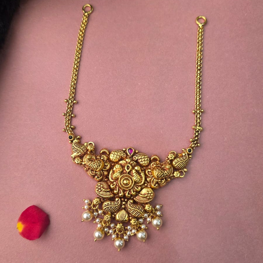 Silver 92.5 Nakshi Necklace - 0311