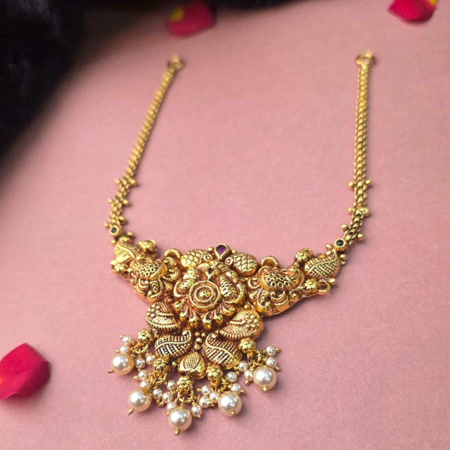 Silver 92.5 Nakshi Necklace - 0311