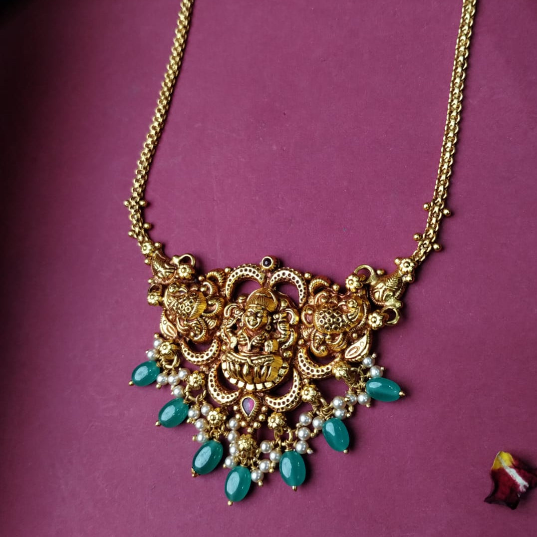Made Of Pure Silver 92.5 Nakshi Necklace - 0308
