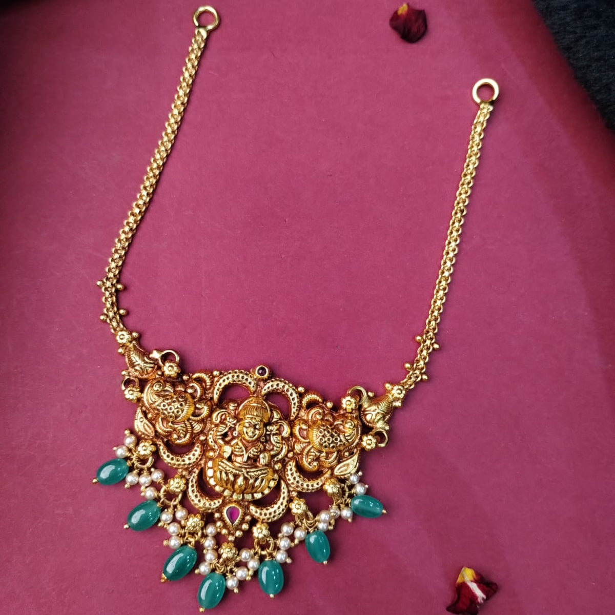 Made Of Pure Silver 92.5 Nakshi Necklace - 0308