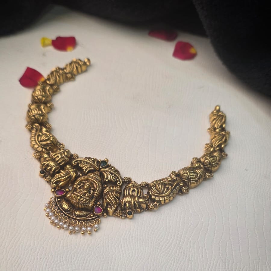 Made Of Pure Silver 92.5 Nakshi Necklace - 0302