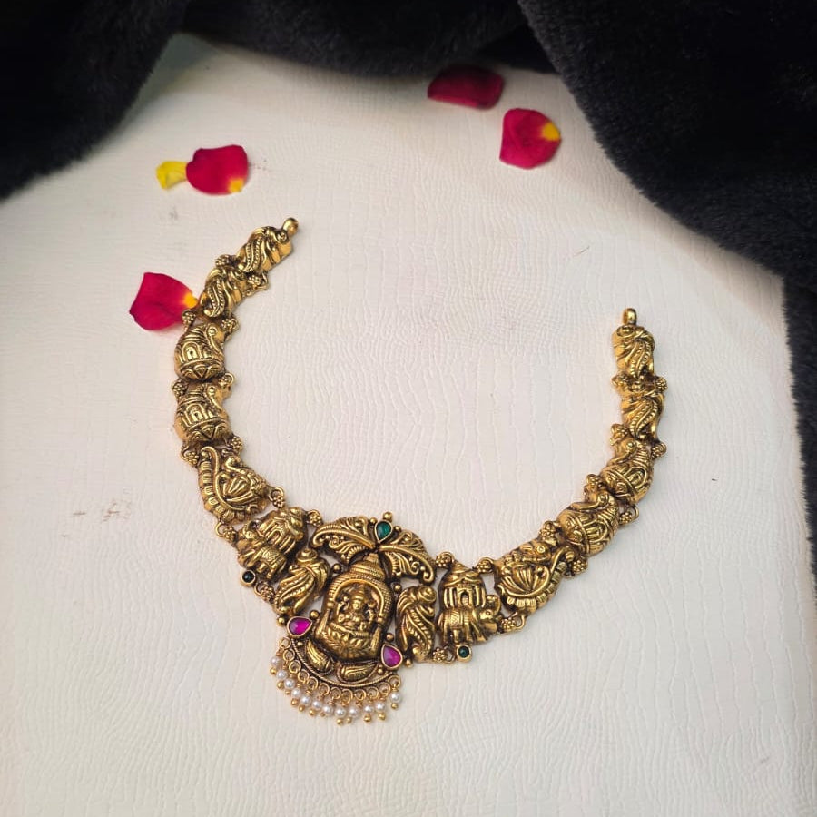 Made Of Pure Silver 92.5 Nakshi Necklace - 0302