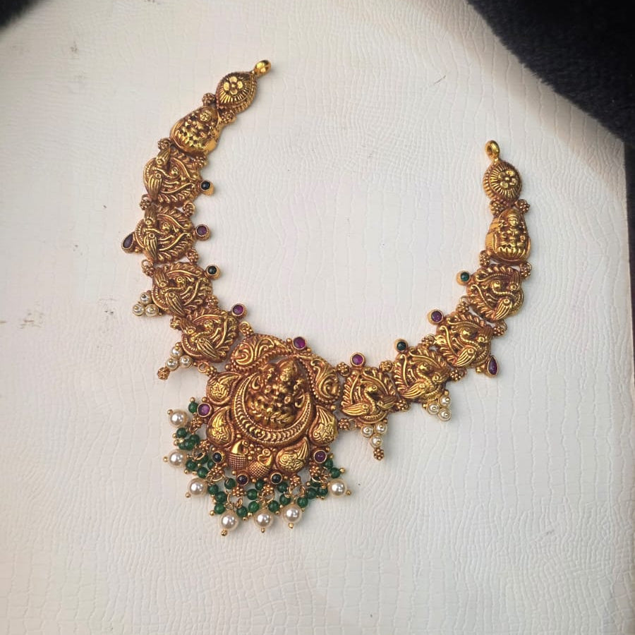 Made Of Pure Silver 925 Nakshi Necklace - 0301