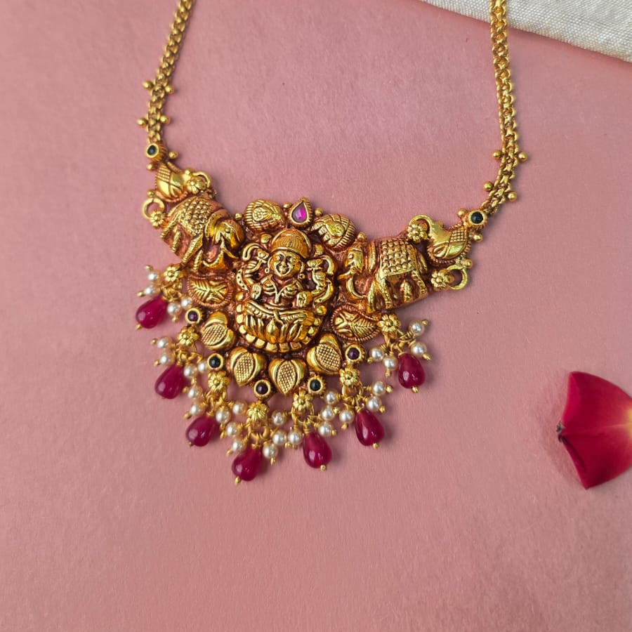Made Of Pure Silver 92.5 Nakshi Necklace - 0310