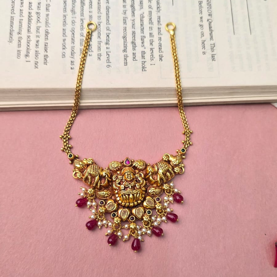 Made Of Pure Silver 92.5 Nakshi Necklace - 0310